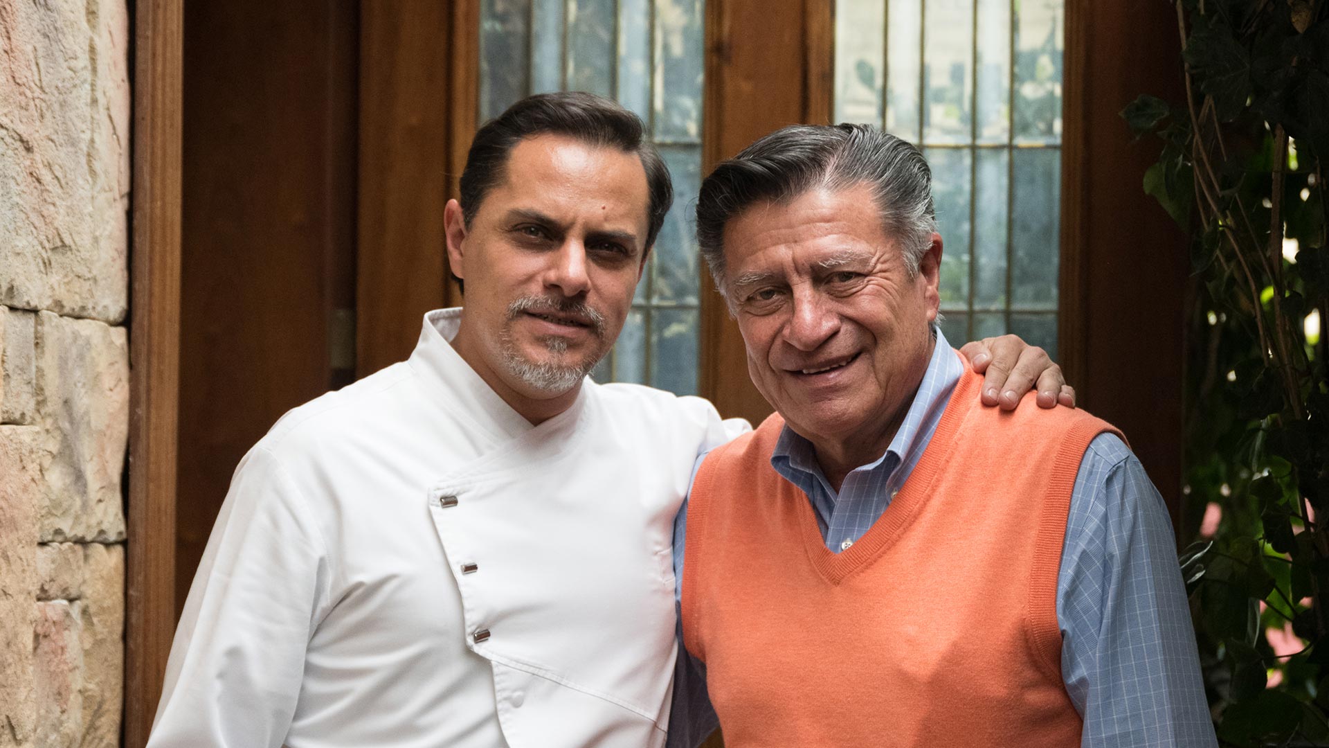 Rodrigo Burgos y su padre, Foto Pasaporte Foodies